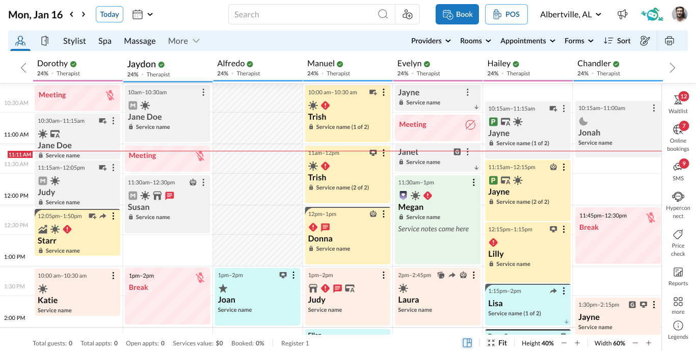 Reservar y ofrecer productos complementarios