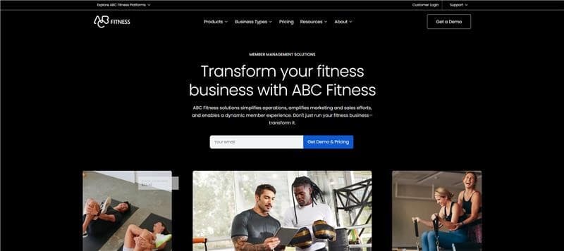 ABC Fitness website