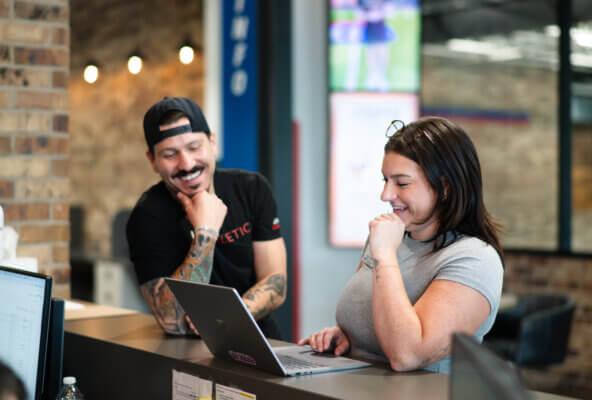 Fitness front desk tracking