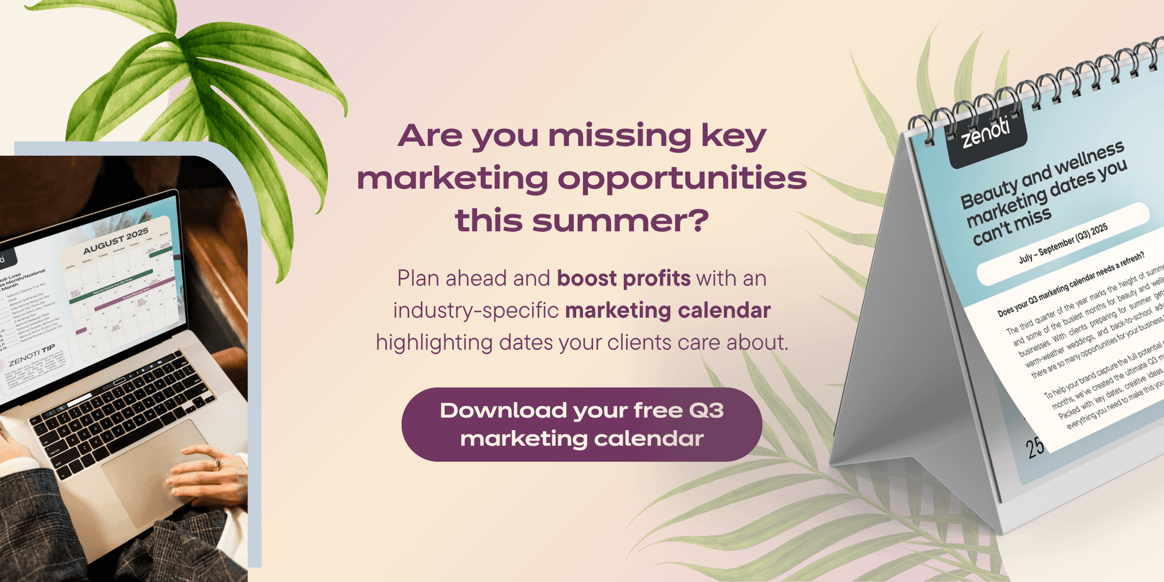 q3 marketing calendar for wellness brands