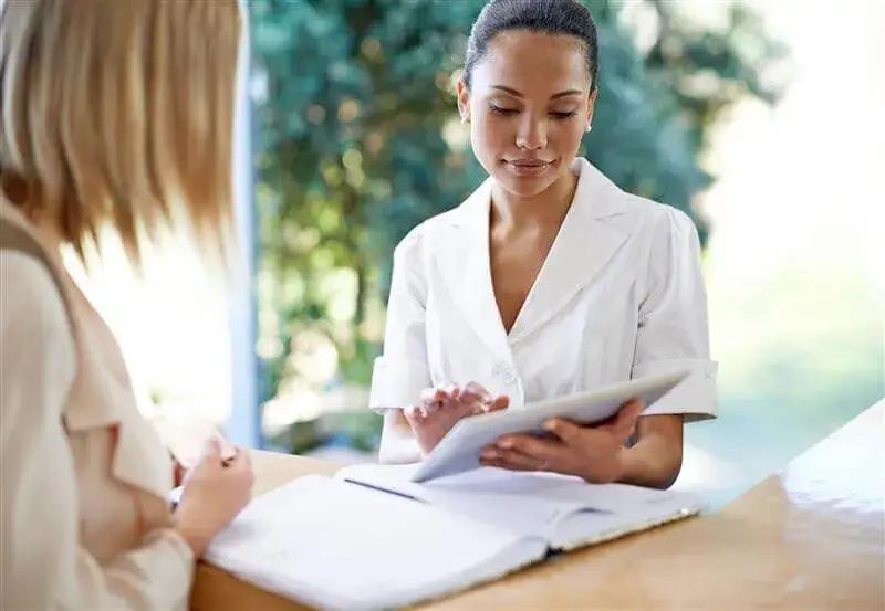 Medspa manager practicing employee management skills