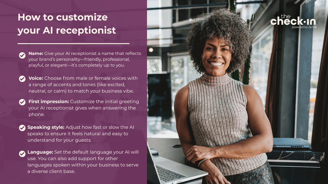 Tips on how to customize your AI receptionist