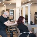 Busy salon after successful salon gift card sales marketing