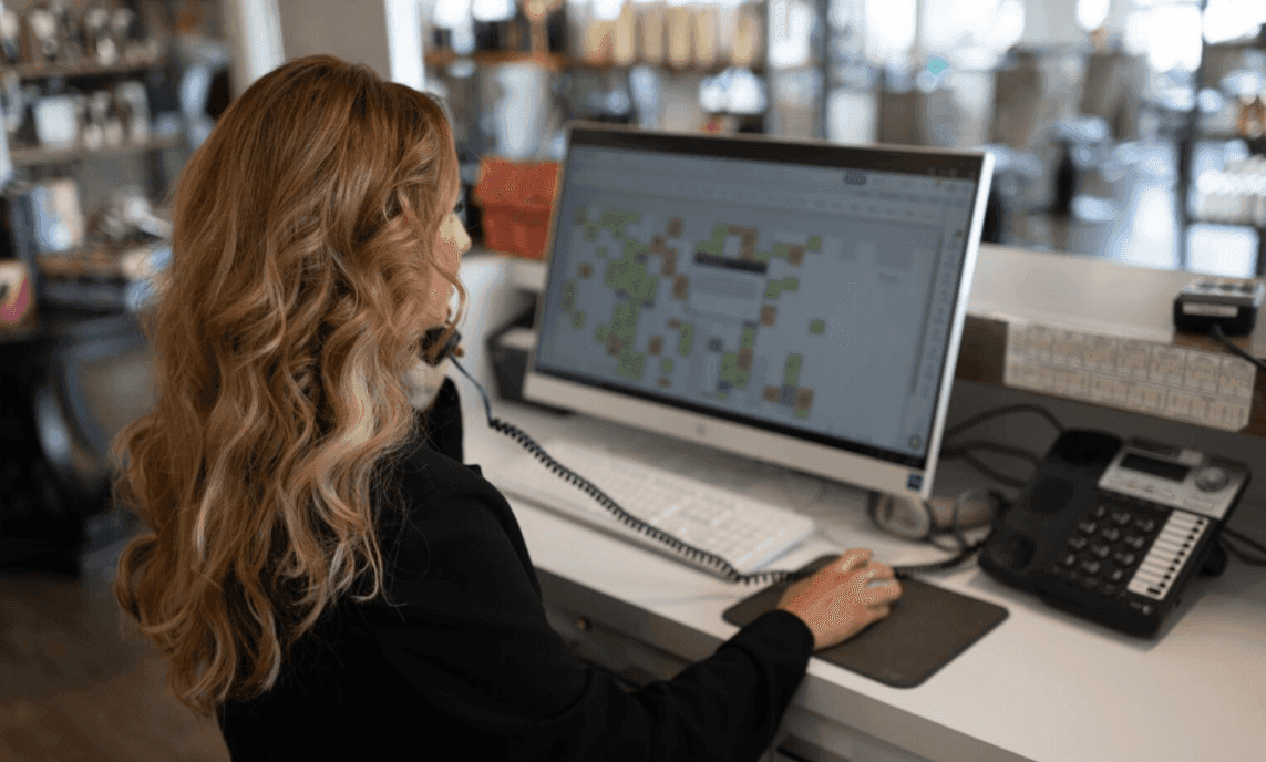 Salon owner streamlining operations