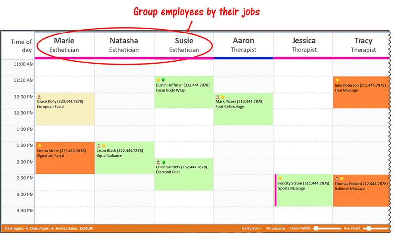 Sort Employees By Job