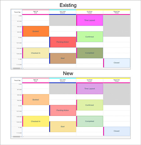 New Appointment Book Look and Feel