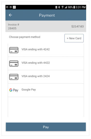 Guest’s Easy Pay Experience