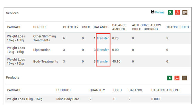 Gift Package Credits to Family and Friends