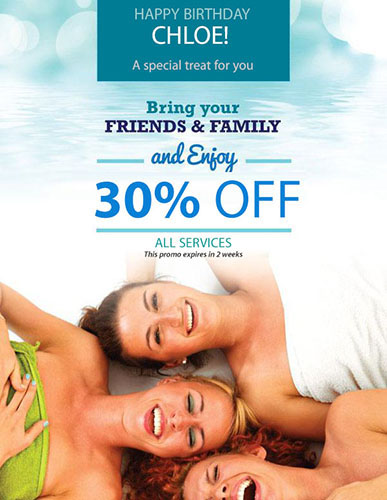 Friends and Family Birthday Promotion