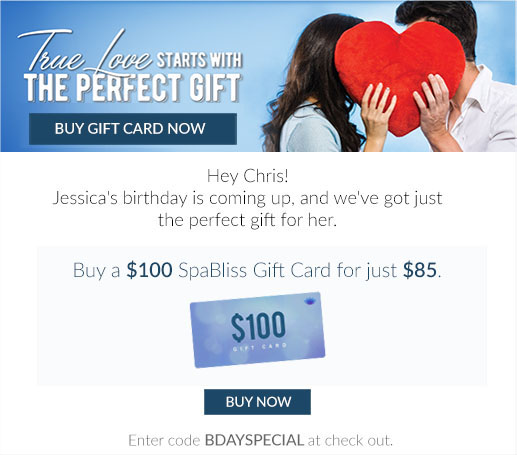 Reminder email to buy birthday gift card