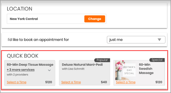 Quick book Appointment