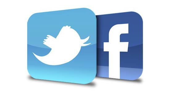 Twitter and Facebook Logo