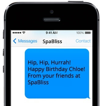 Birthday greeting sms to customer - sample