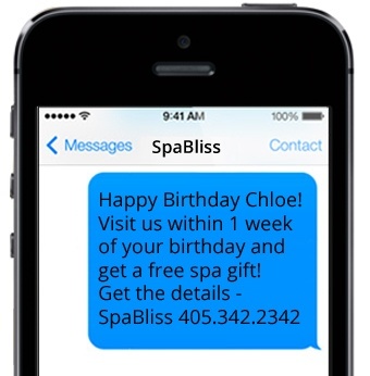 Happy birthday promotional SMS - sample