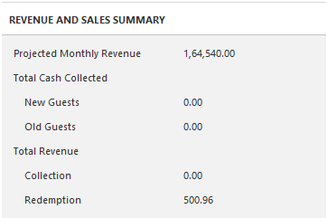 Daily report - revenue and sales summary