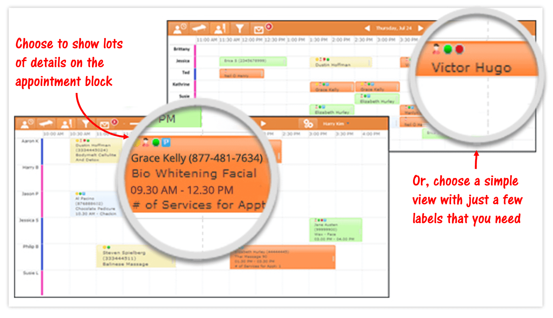 Scheduler - Customized look