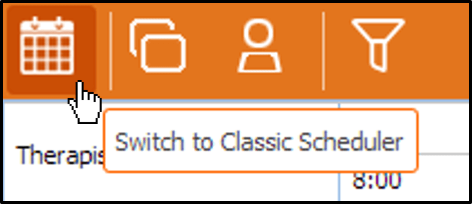 Appointment book - Toggle button