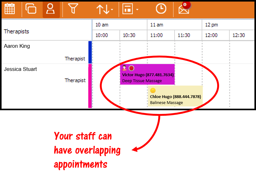 Overlapping appointments