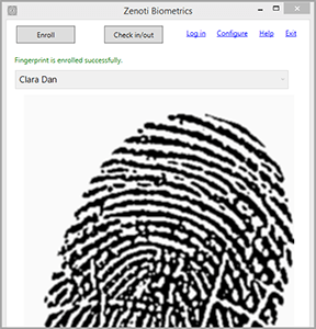 Zenoti biometrics application