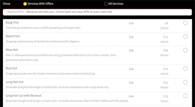 Smart marketing - Services with offers