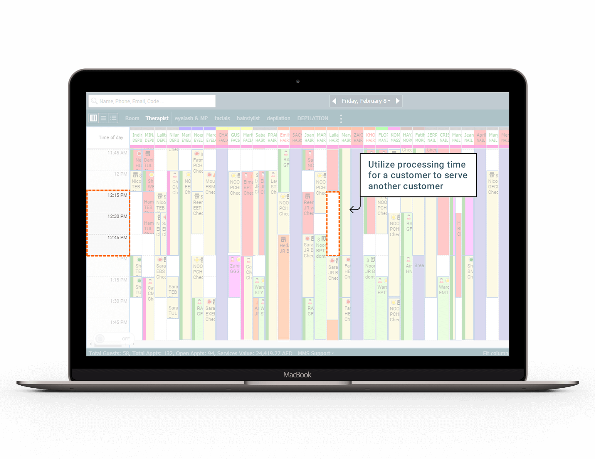 Utilize processing times